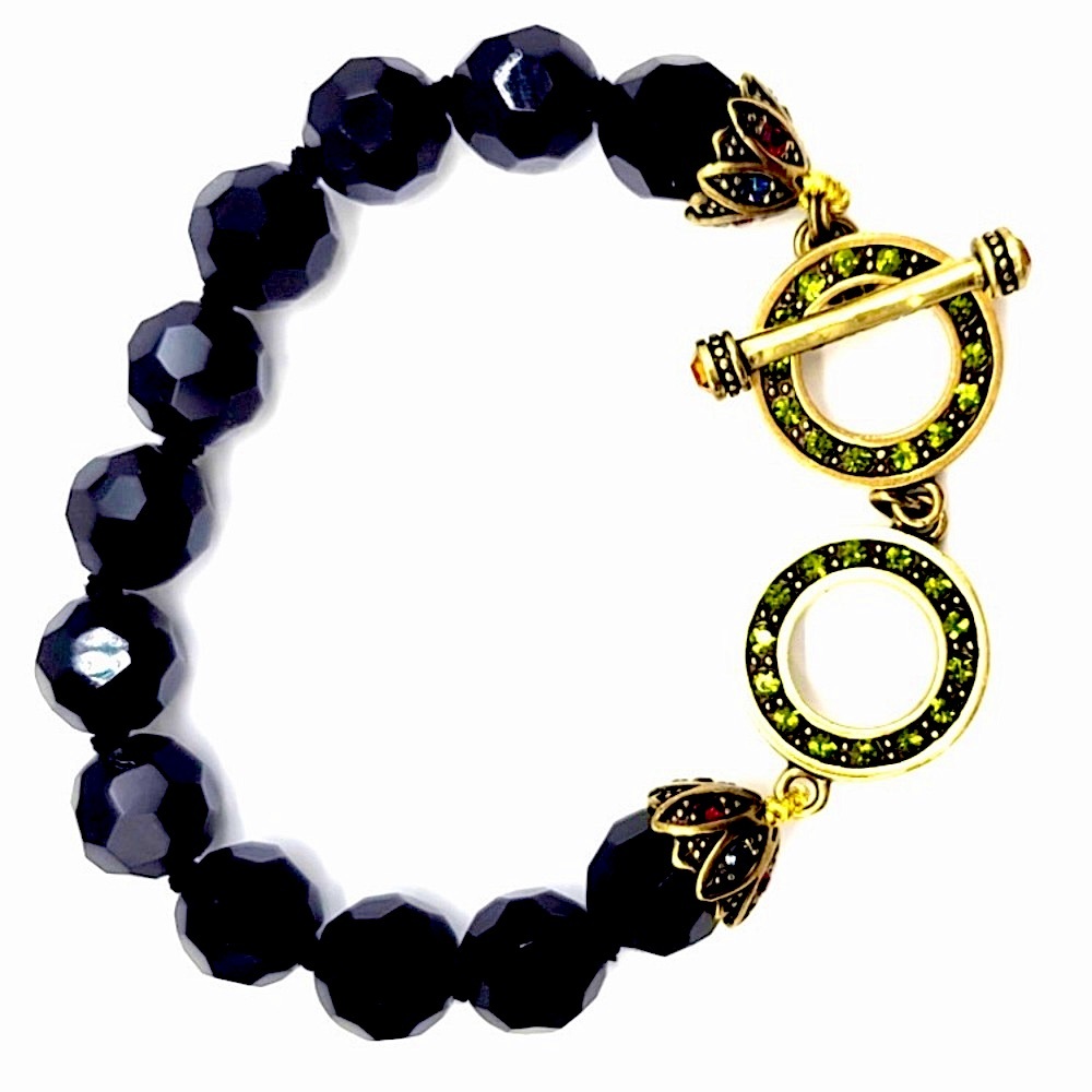 HEIDI DAUS Jet Black Crystal Bracelet
- Swarovski Crystal Toggle Closure #2